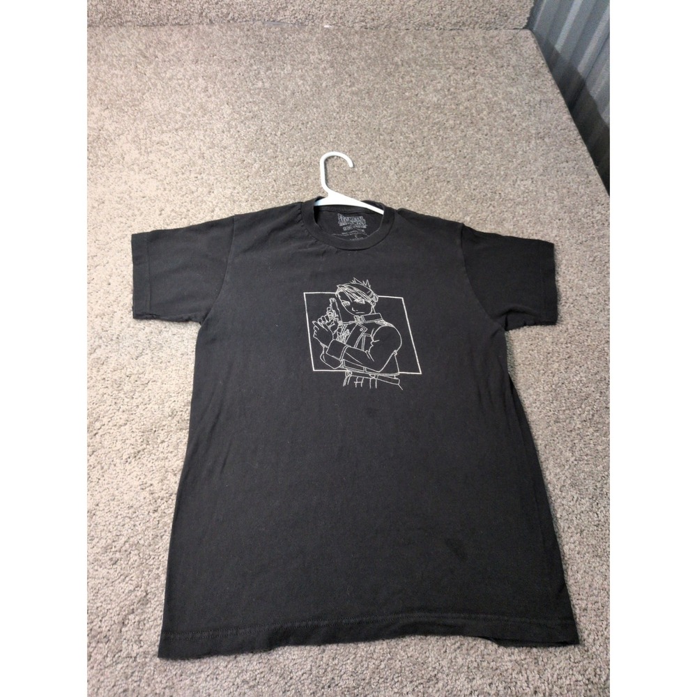 Fullmetal Alchemist Brotherhood Riza Hawkeye Black Graphic T-Shirt Small Aniplex